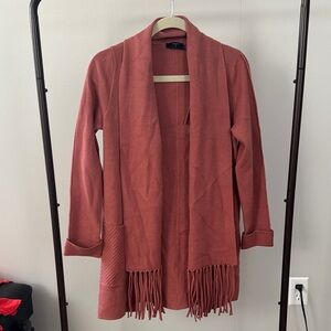 Tahari Cardigan with Fringe Detail